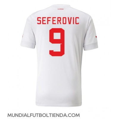 Camiseta Suiza Haris Seferovic #9 Segunda Equipación Replica Mundial 2022 mangas cortas
